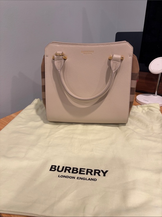 Burberry Handbags - Burberry Banwell Mini Tote Bag - Limestone